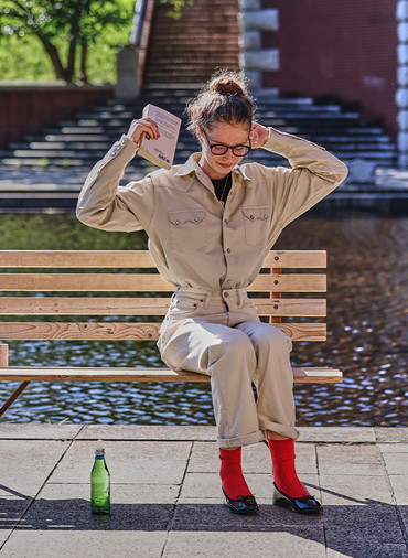 HARRISON SHIRT SATEEN 詳細画像 Beige 7