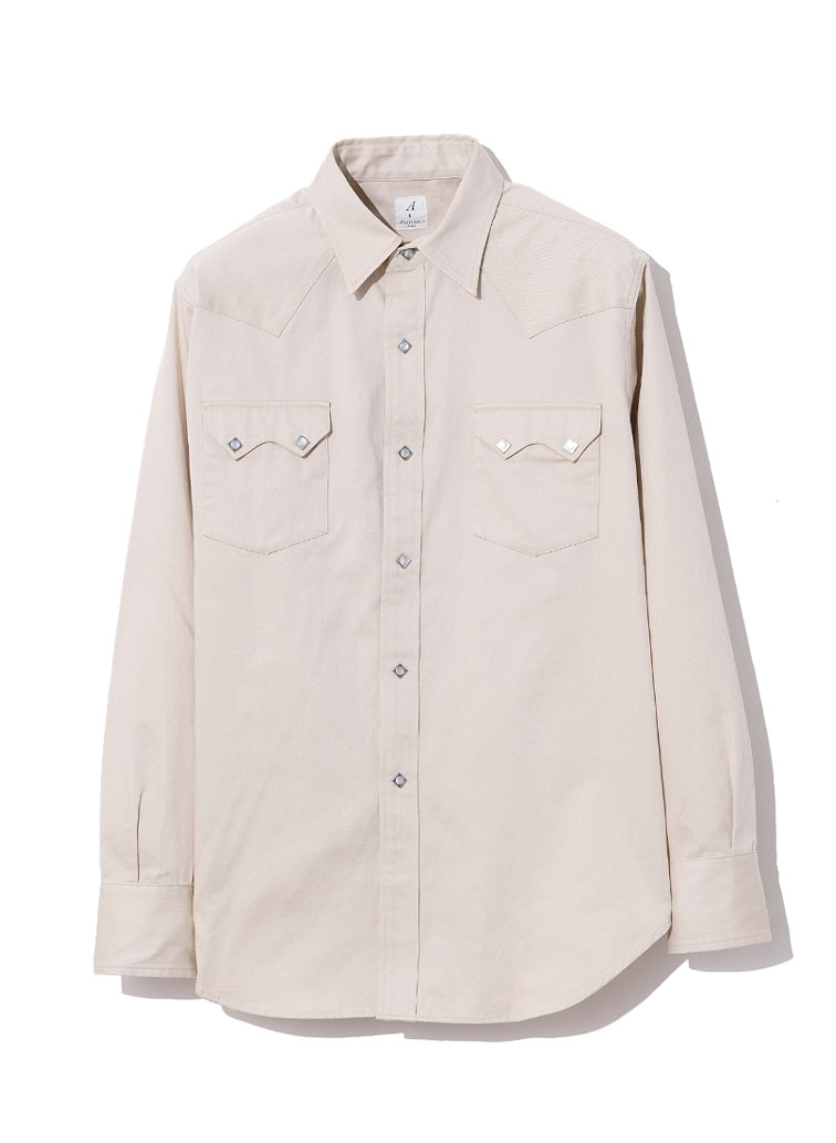 HARRISON SHIRT SATEEN 詳細画像 Beige 1