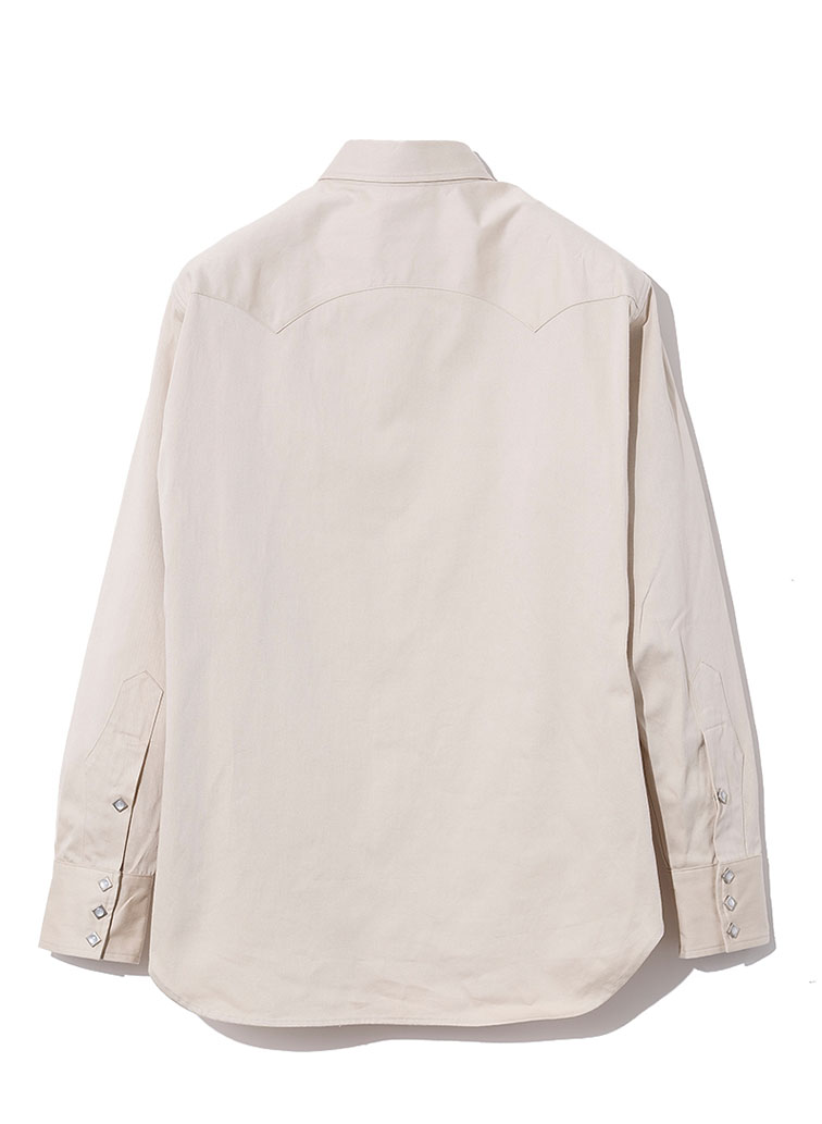 HARRISON SHIRT SATEEN 詳細画像 Beige 2