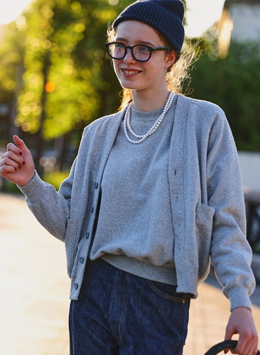 SWEAT RAGLAN CREW NECK 詳細画像 Gray 4