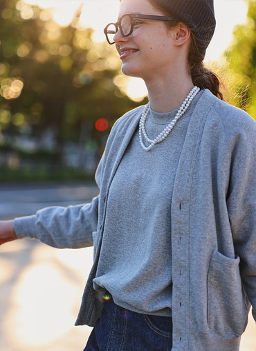 SWEAT RAGLAN CREW NECK 詳細画像 Gray 5