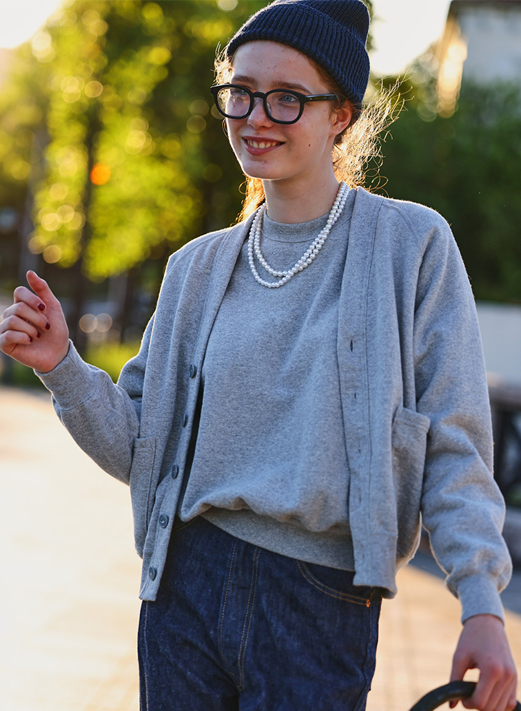 SWEAT RAGLAN CREW NECK 詳細画像 Gray 4