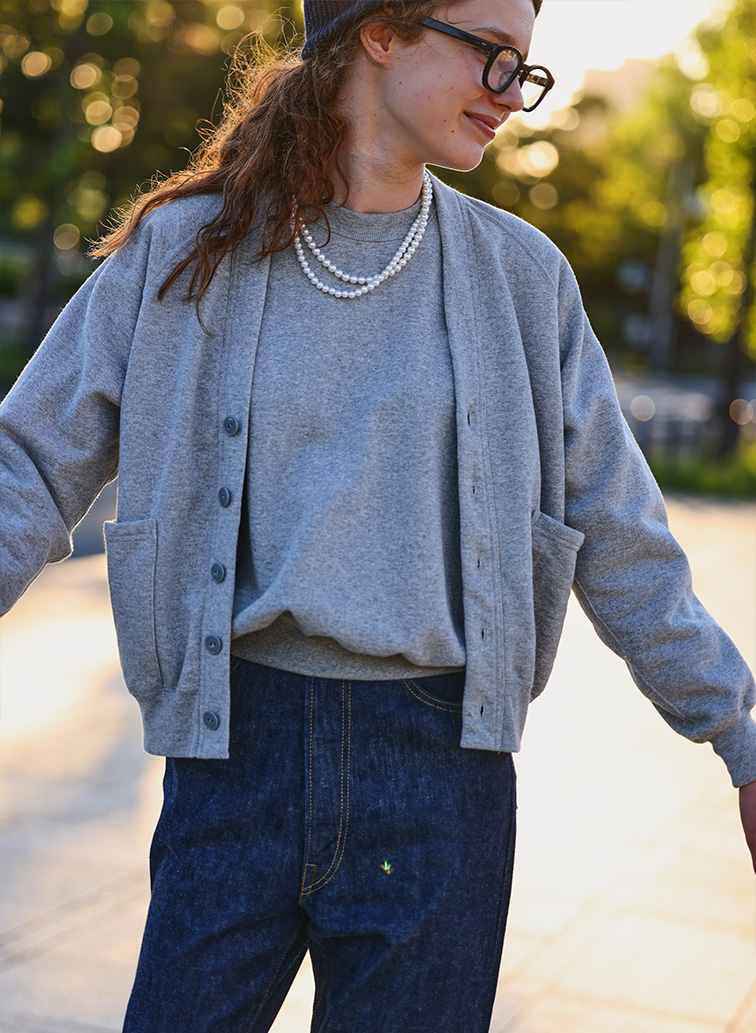 SWEAT RAGLAN CREW NECK 詳細画像 Gray 6