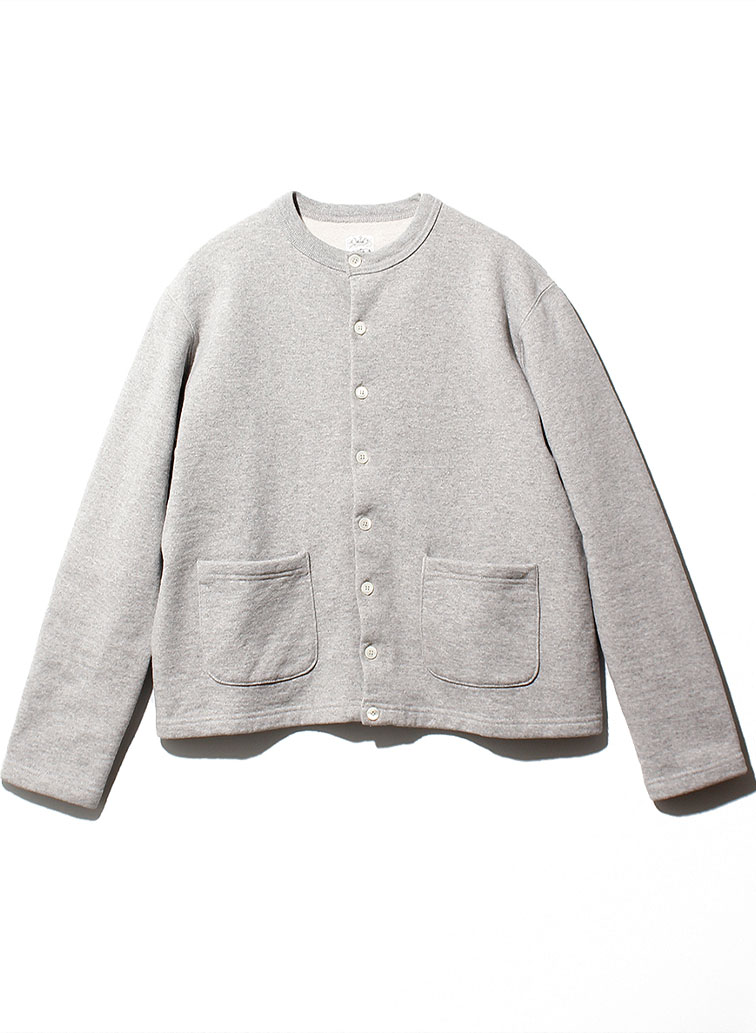SWEAT CREW NECK CARDIGAN 詳細画像 Gray 1