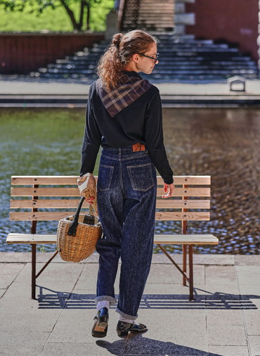 SATIN SCARF STRIPE*DOT 詳細画像 Brown 9