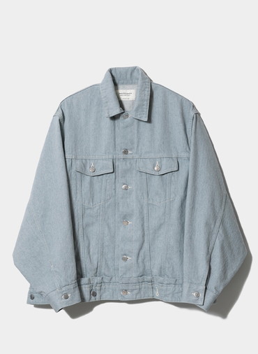 double-end recycling denim blouson 詳細画像 Saxe Blue 3