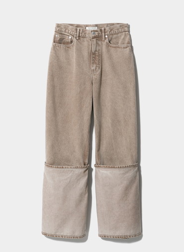 organic FOX brown flip hem pants 詳細画像 Brown 1