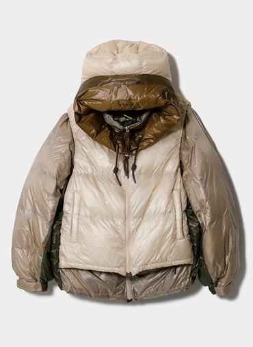 NANGA multilayerring down vest blouson 詳細画像 Beige 1
