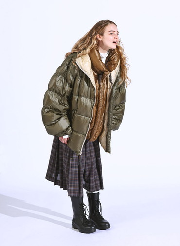 NANGA multilayerring down vest blouson 詳細画像 Beige 7