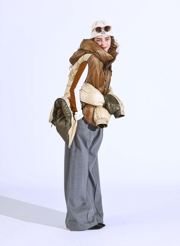 NANGA multilayerring down vest blouson 詳細画像 Beige 9