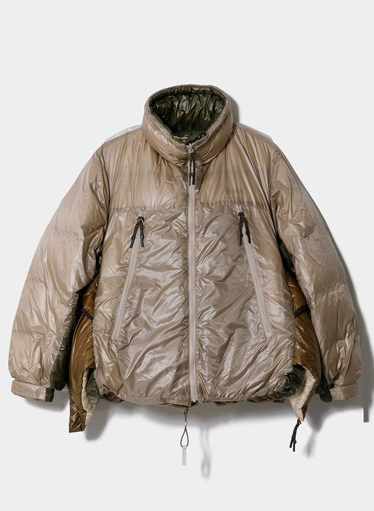 NANGA multilayerring down vest blouson 詳細画像 Beige 2