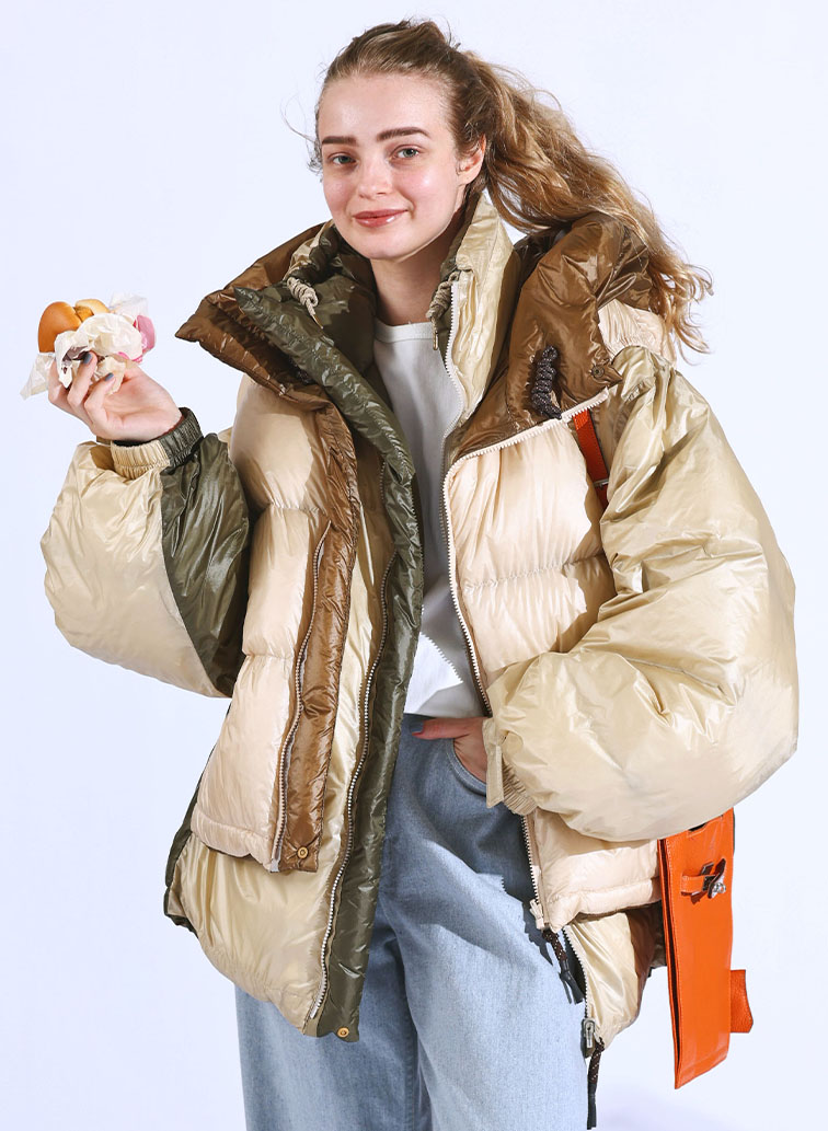 NANGA multilayerring down vest blouson 詳細画像 Beige 1