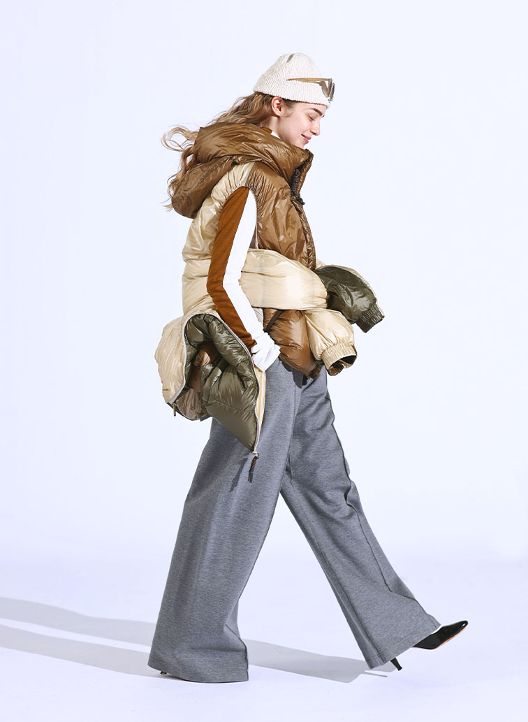 NANGA multilayerring down vest blouson 詳細画像 Beige 10