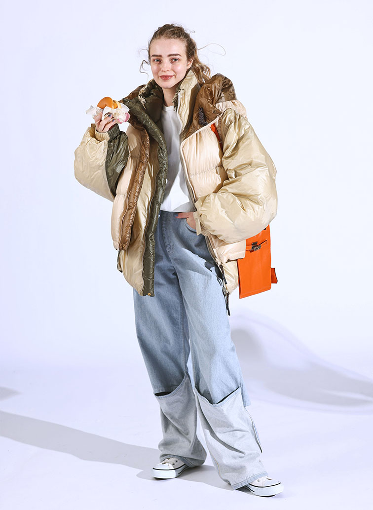 NANGA multilayerring down vest blouson 詳細画像 Beige 2