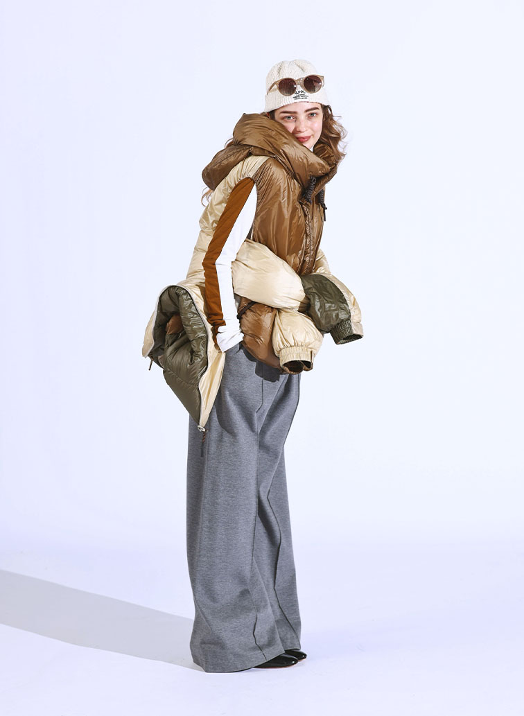 NANGA multilayerring down vest blouson 詳細画像 Beige 9