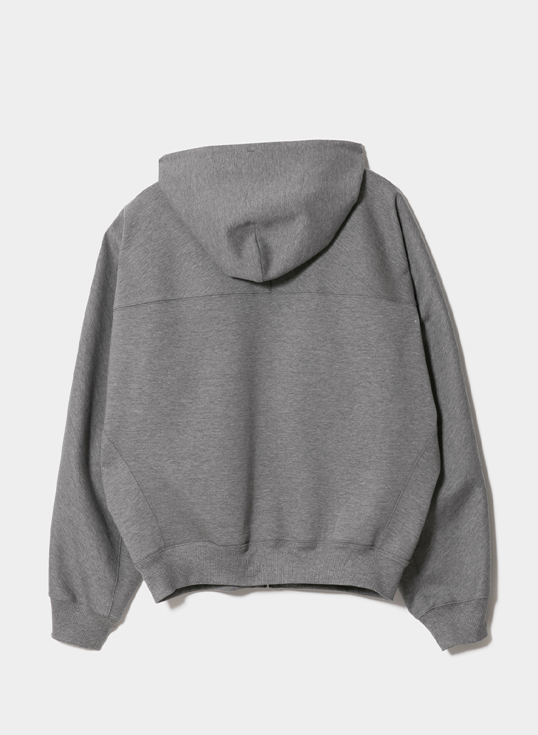 compact double jersey zip up parka 詳細画像 Gray 2