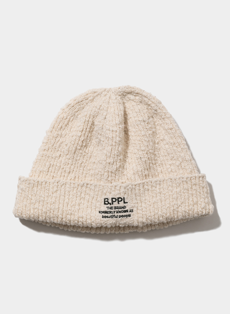 B.PPL stretchy cotton beanie 詳細画像 Ecru 1