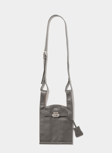 market shoulder bag in shrink leather
