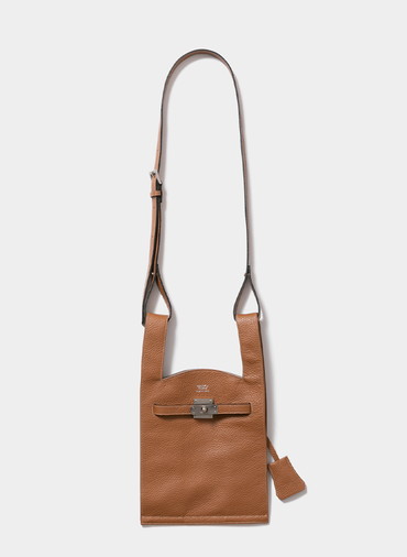 market shoulder bag in shrink leather
