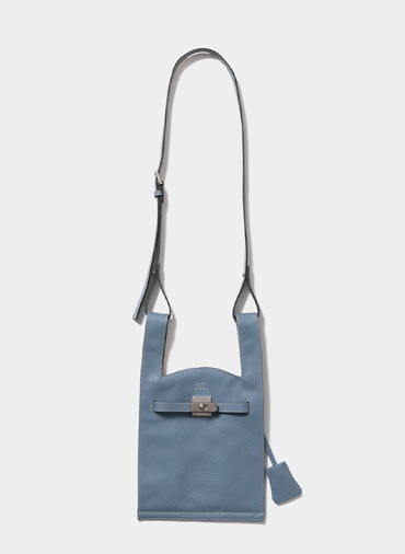 market shoulder bag in shrink leather