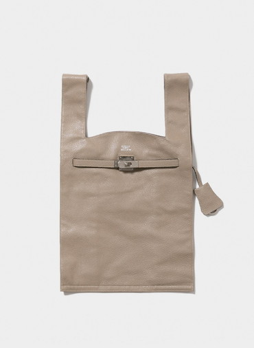 large market bag in shrink leather