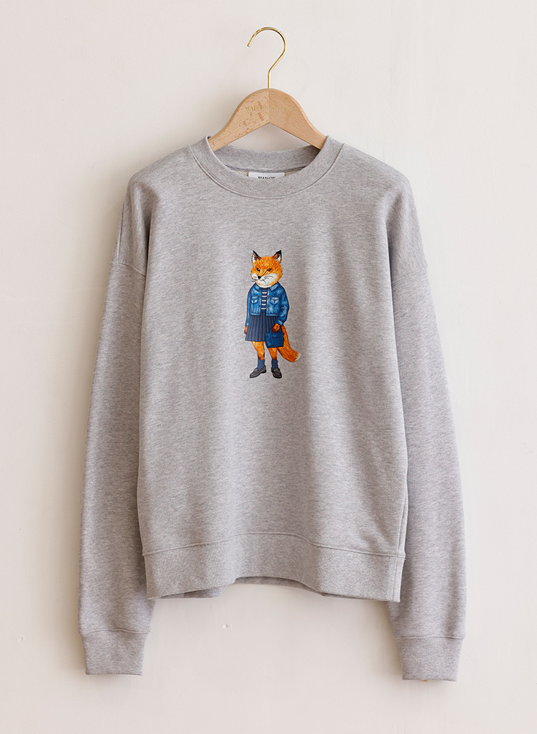DRESSED FOX COMFORT SWEATSHIRT 詳細画像 Gray 1