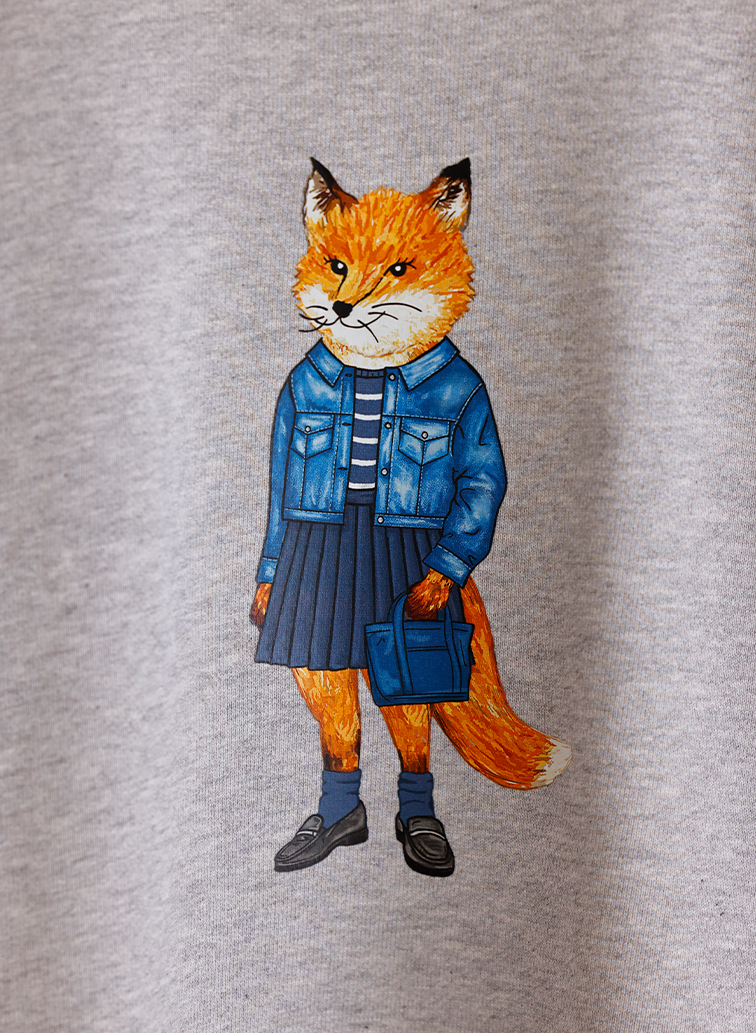 DRESSED FOX COMFORT SWEATSHIRT 詳細画像 Gray 4