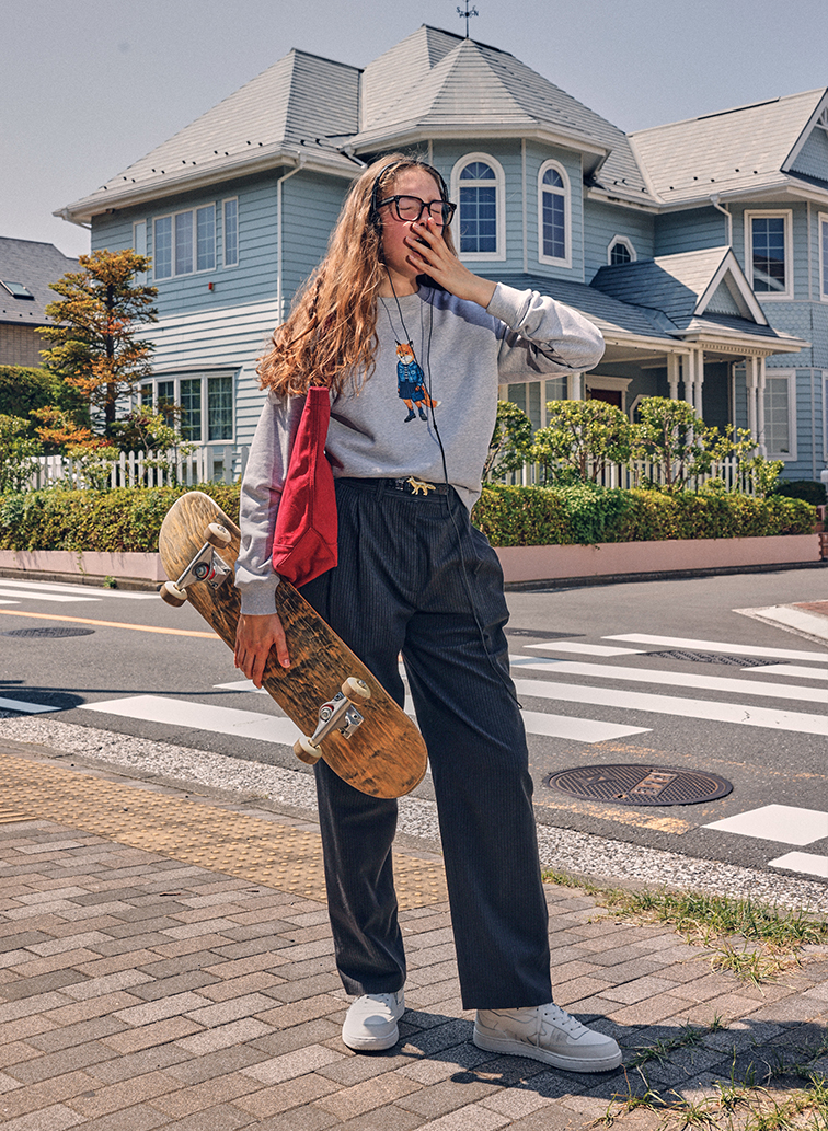 DRESSED FOX COMFORT SWEATSHIRT 詳細画像 Gray 3