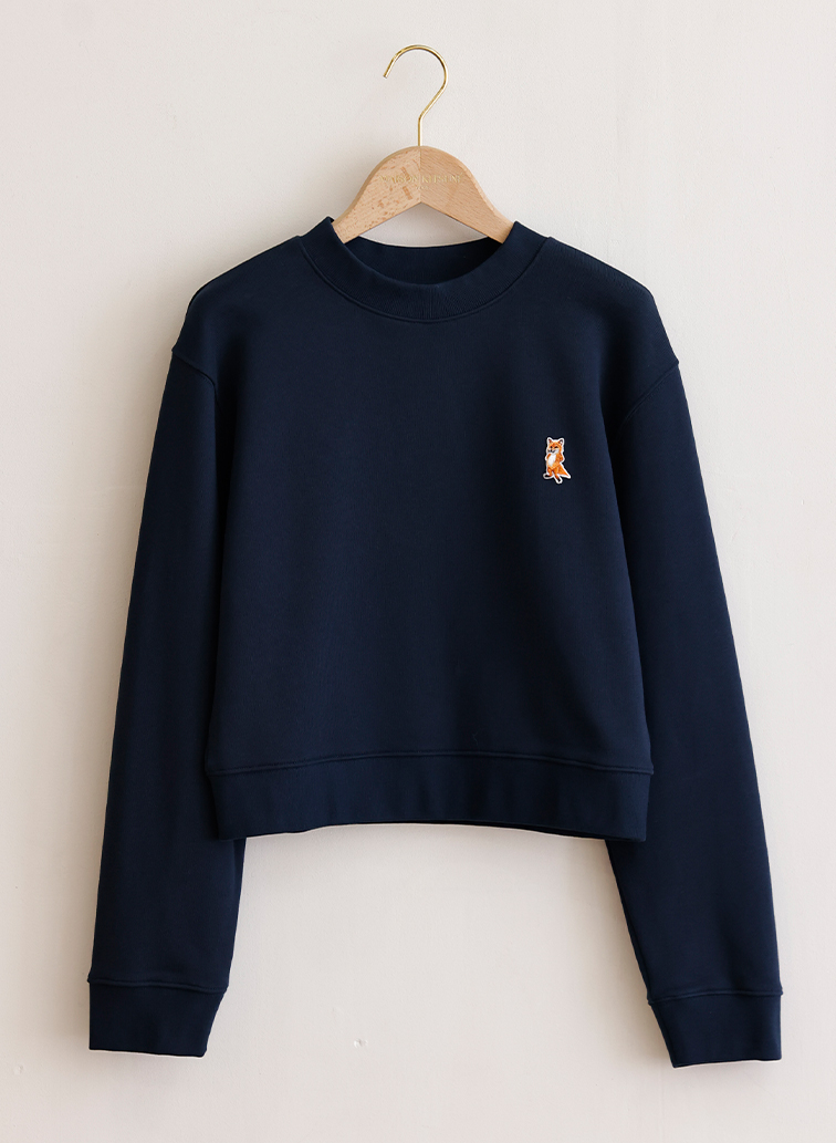 LADY FOX CROPPED SWEATSHIRT 詳細画像 Navy 1