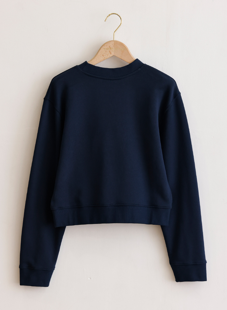 LADY FOX CROPPED SWEATSHIRT 詳細画像 Navy 2