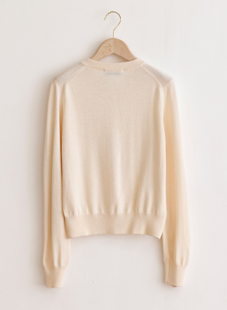 BABY FOX MERINO REGULAR CARDIGAN 詳細画像 Cream 2