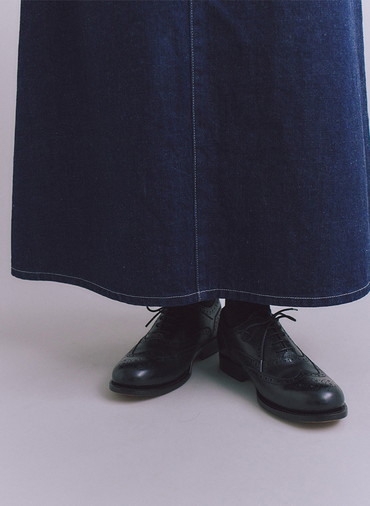 Organic Cotton Denim ベイカースカート 詳細画像 Navy 8
