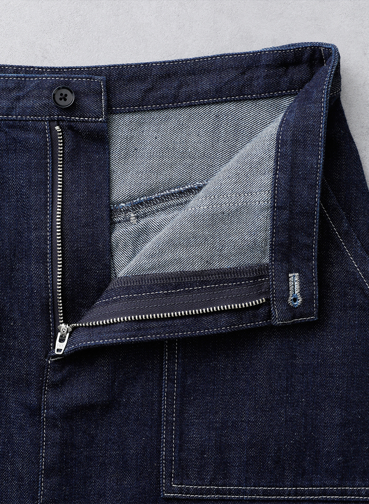 Organic Cotton Denim ベイカースカート 詳細画像 Navy 9
