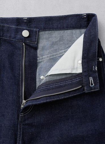 Organic Cotton Denim ジャストウエストパンツ 詳細画像 Navy 7
