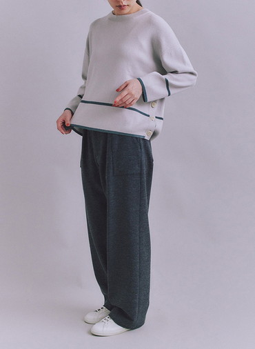 【ウォッシャブル】All Needles アクセントニットプルオーバー 詳細画像 Light Gray 8