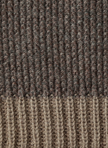 Organic Cotton Wool 配色2wayニットベスト 詳細画像 Dark Brown 3