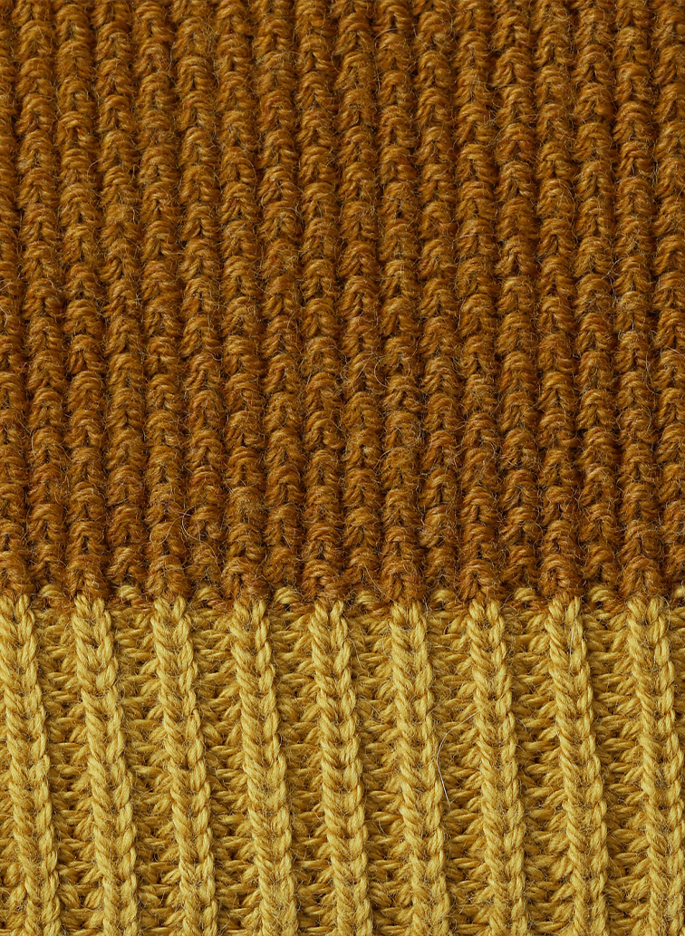 Organic Cotton Wool 配色2wayニットベスト 詳細画像 Yellow 6