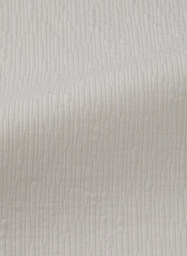 Crepe Double Face Knit 切替えボトルネックプルオーバー 詳細画像 White 5