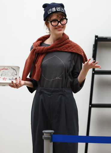 Crepe Double Face Knit SIPULI刺繍プルオーバー