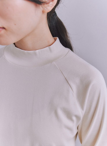 ［LOTUS］Urtla High Gauge Rib ボトルネックプルオーバー 詳細画像 Ivory 4