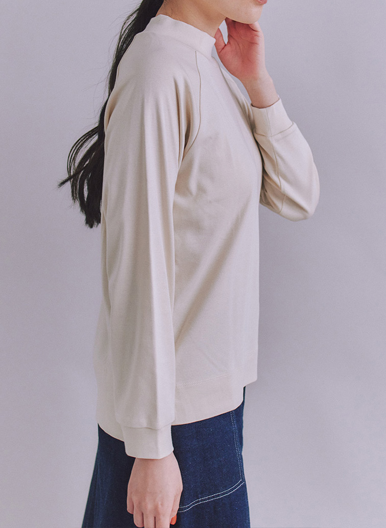 ［LOTUS］Urtla High Gauge Rib ボトルネックプルオーバー 詳細画像 Ivory 2