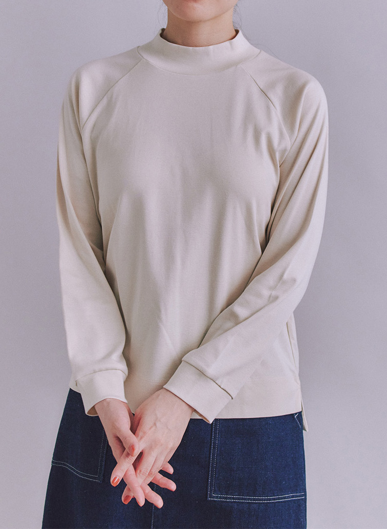 ［LOTUS］Urtla High Gauge Rib ボトルネックプルオーバー 詳細画像 Ivory 1