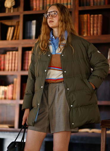 Y Collar Bench Down 詳細画像 Navy 2