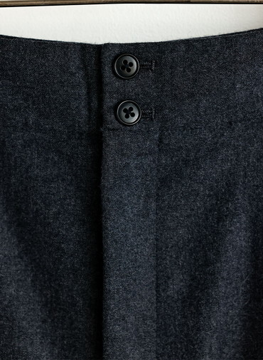 Wool Saxony Shorts 詳細画像 Charcoal Gray 2