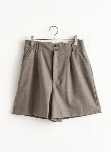 Wool Saxony Shorts