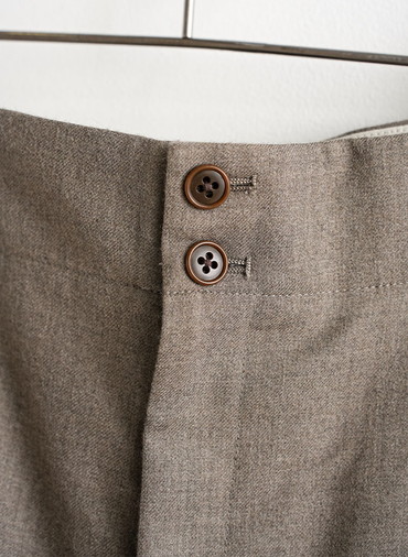 Wool Saxony Shorts 詳細画像 Brown 3