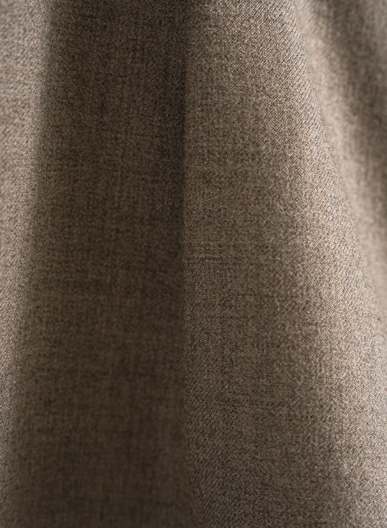 Wool Saxony Shorts 詳細画像 Brown 4