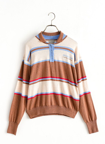 Multi Border Polo Knit