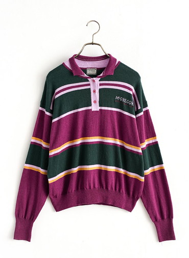 Multi Border Polo Knit