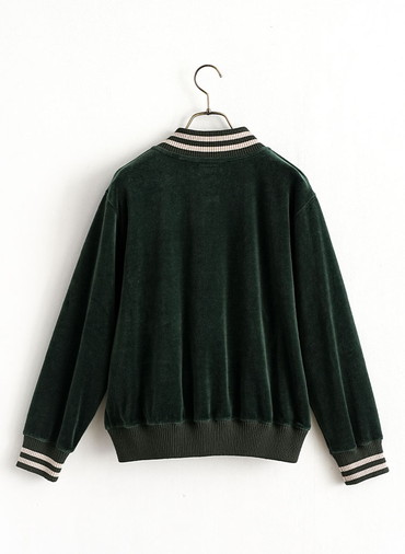 Velour Jersey Jacket 詳細画像 Green 1